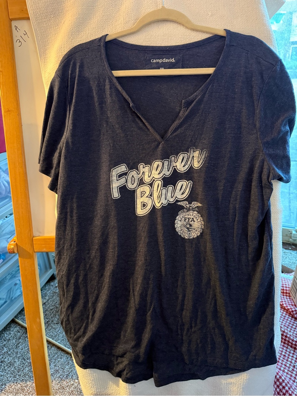Camp David Navy 'Forever Blue' V-Neck Graphic Tee